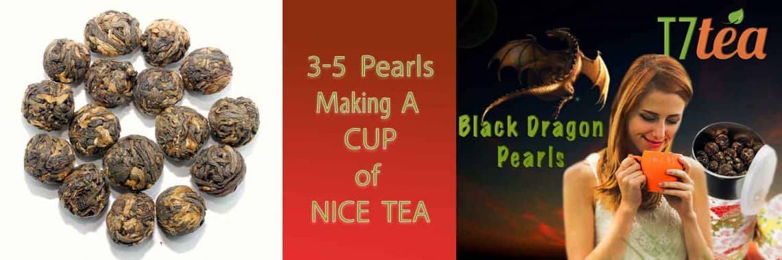 T7 TEA Black Dragon Pearls Tea