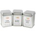 Tea Tins Square Small - Set of 3